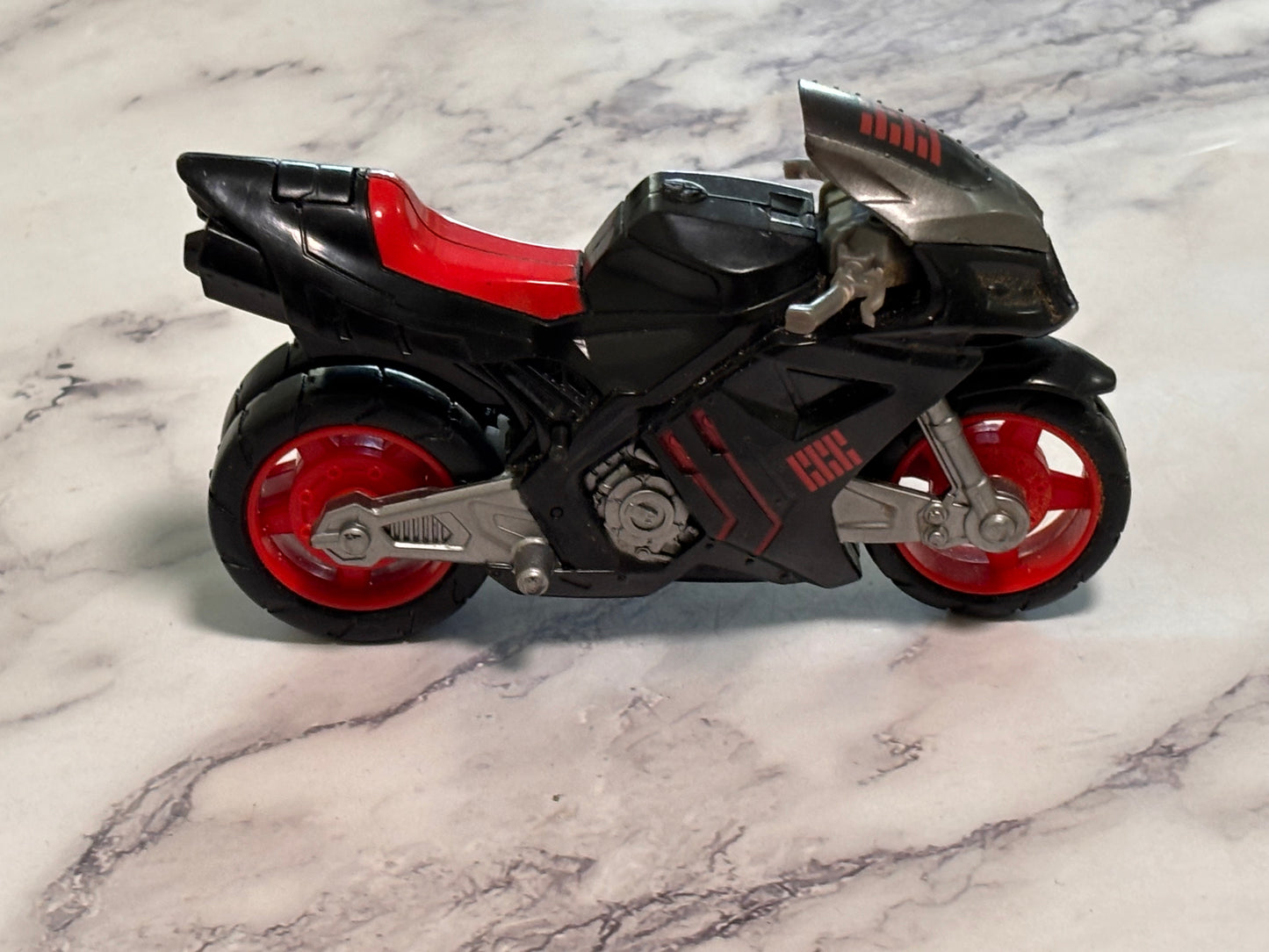 Vintage Harbro GI Joe Retaliation Ninja Speed Motorcycle Cycle Bike 2012 Red