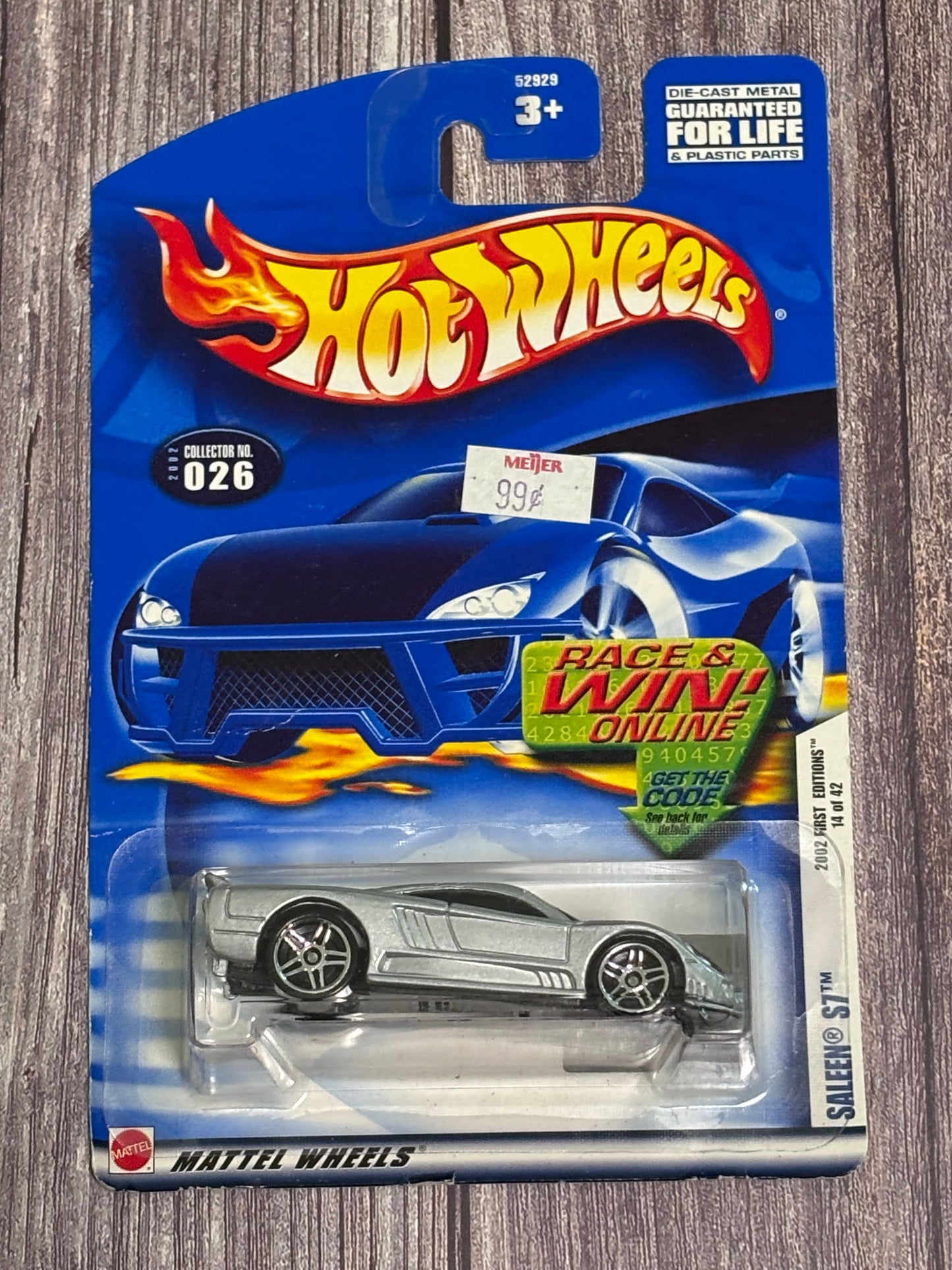 Hot Wheels 2002 First Editions 14 of 42 Saleen S7 2002 Collector No.026 Silver