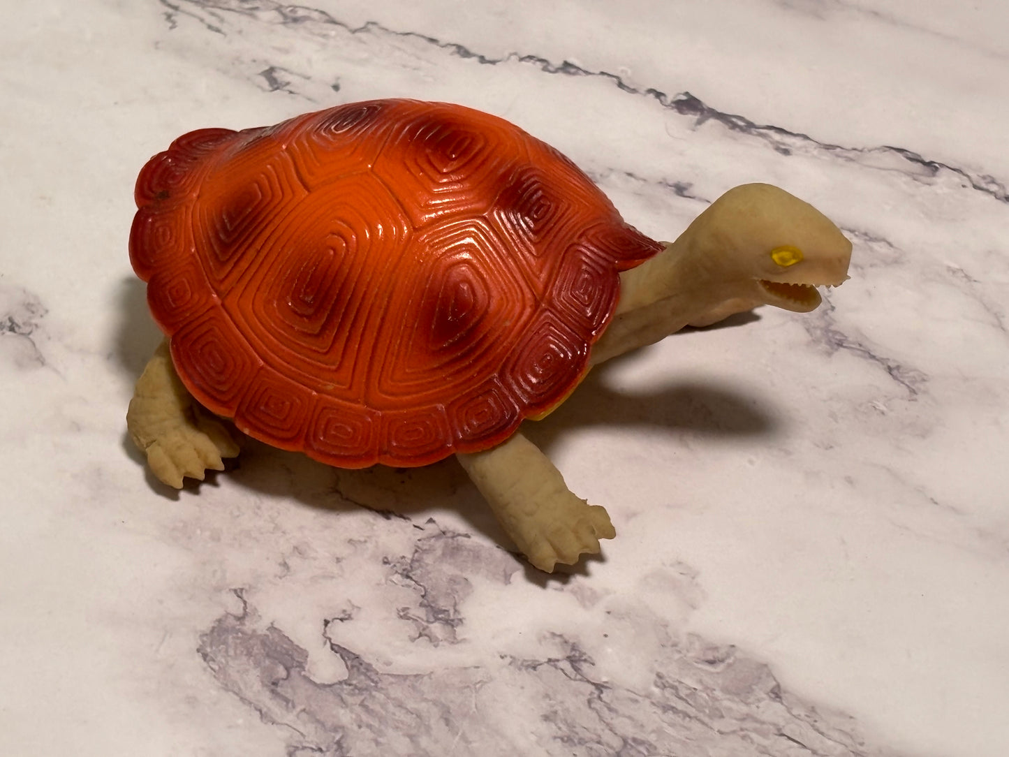 5" Long Imperial Turtle 2001 Jiggler Plastic Shell Rubber Body Stretchy VTG