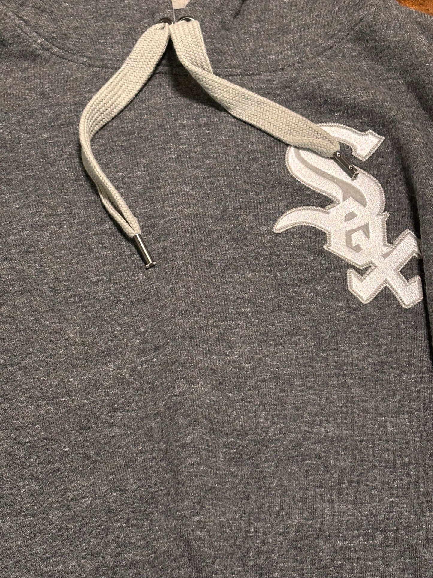 Chicago White Sox Mitchell & Ness Cooperstown Collection MLB Baseball  Team Logo Origins Long Sleeve Shirt T-Shirt Sweater Hooded Hoodie Light Black Gray Mens Large L New NWOT