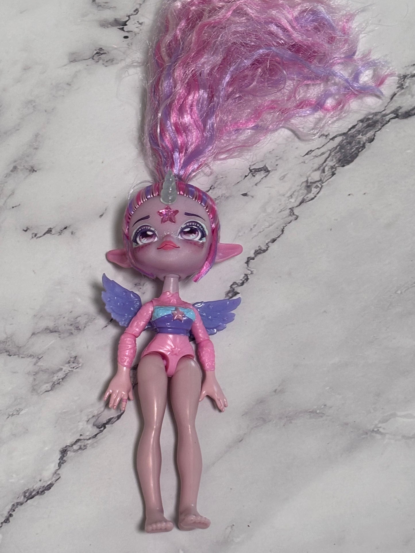 Magic Mixies Unia Doll Unicorn Pixlings Pixie Doll Pink Hair 6" Doll