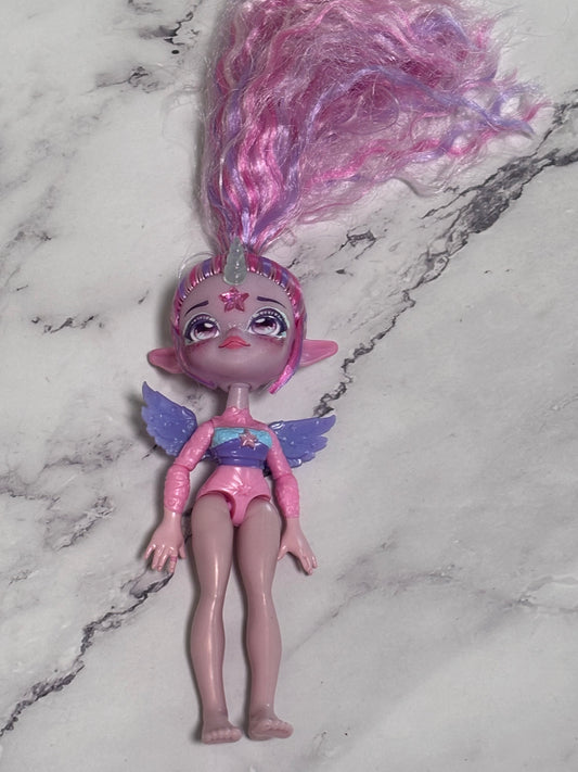 Magic Mixies Unia Doll Unicorn Pixlings Pixie Doll Pink Hair 6" Doll