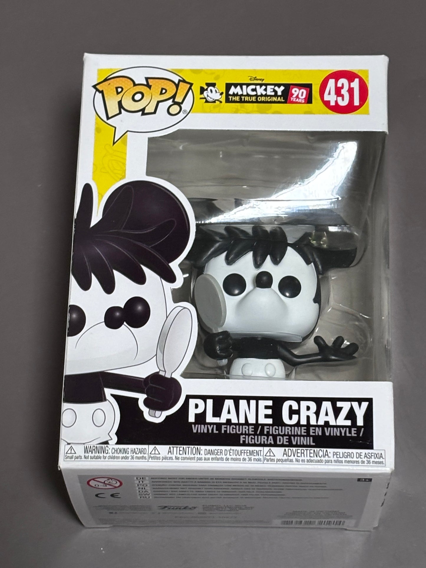 Funko Pop Plane Crazy Figure Disney Mickey The True Original #431 New