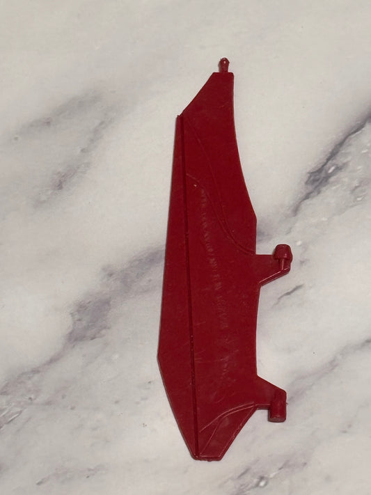 1988 Hasbro Gi Joe Cobra Bugg Dual Maroon Rudder Weapon Vehicle Part Vintage