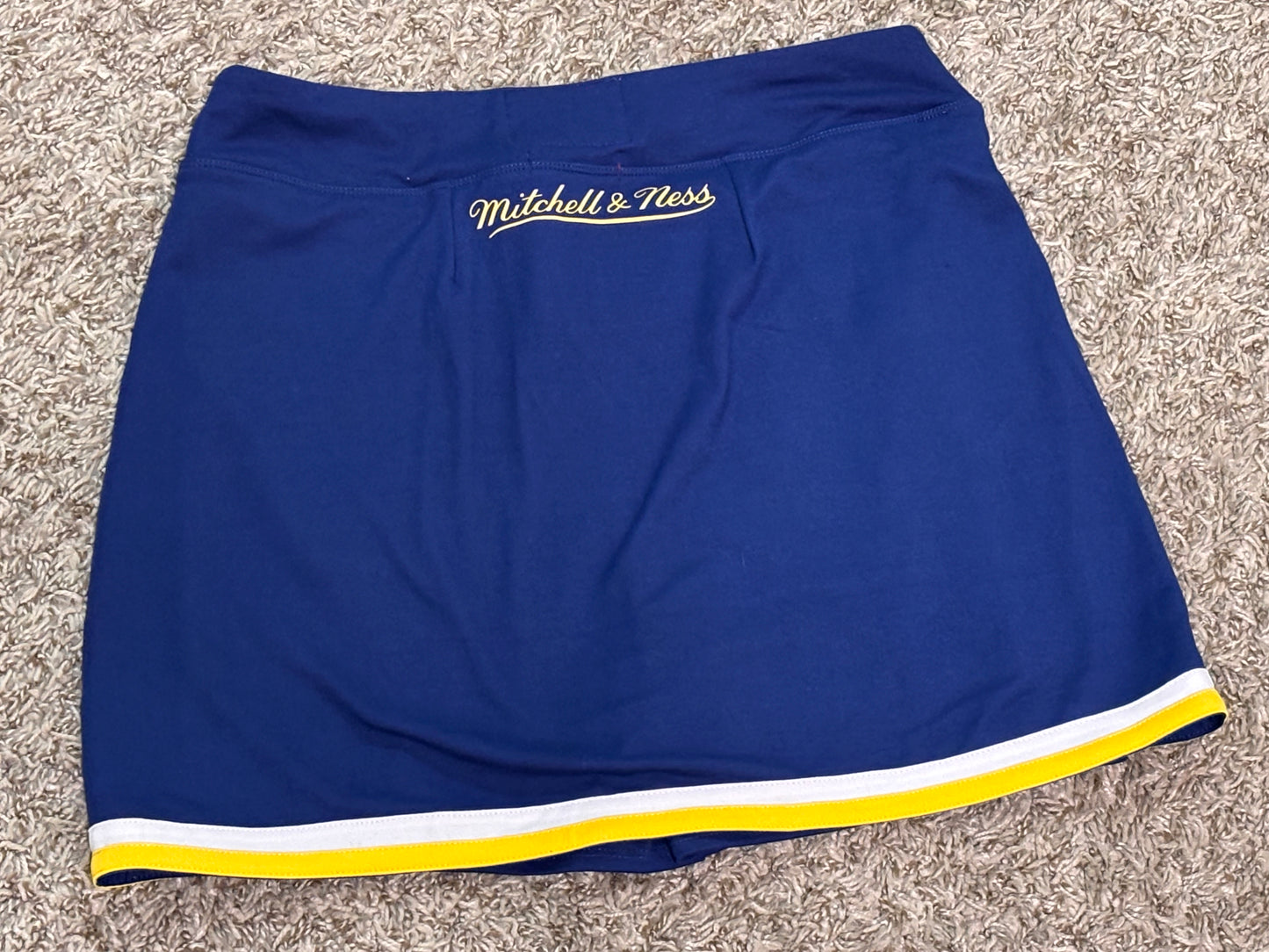 Denver Nuggets Mitchell & Ness NBA HWC Hardwood Classic Navy Blue Shorts Skirt Women’s Medium M NWOT New