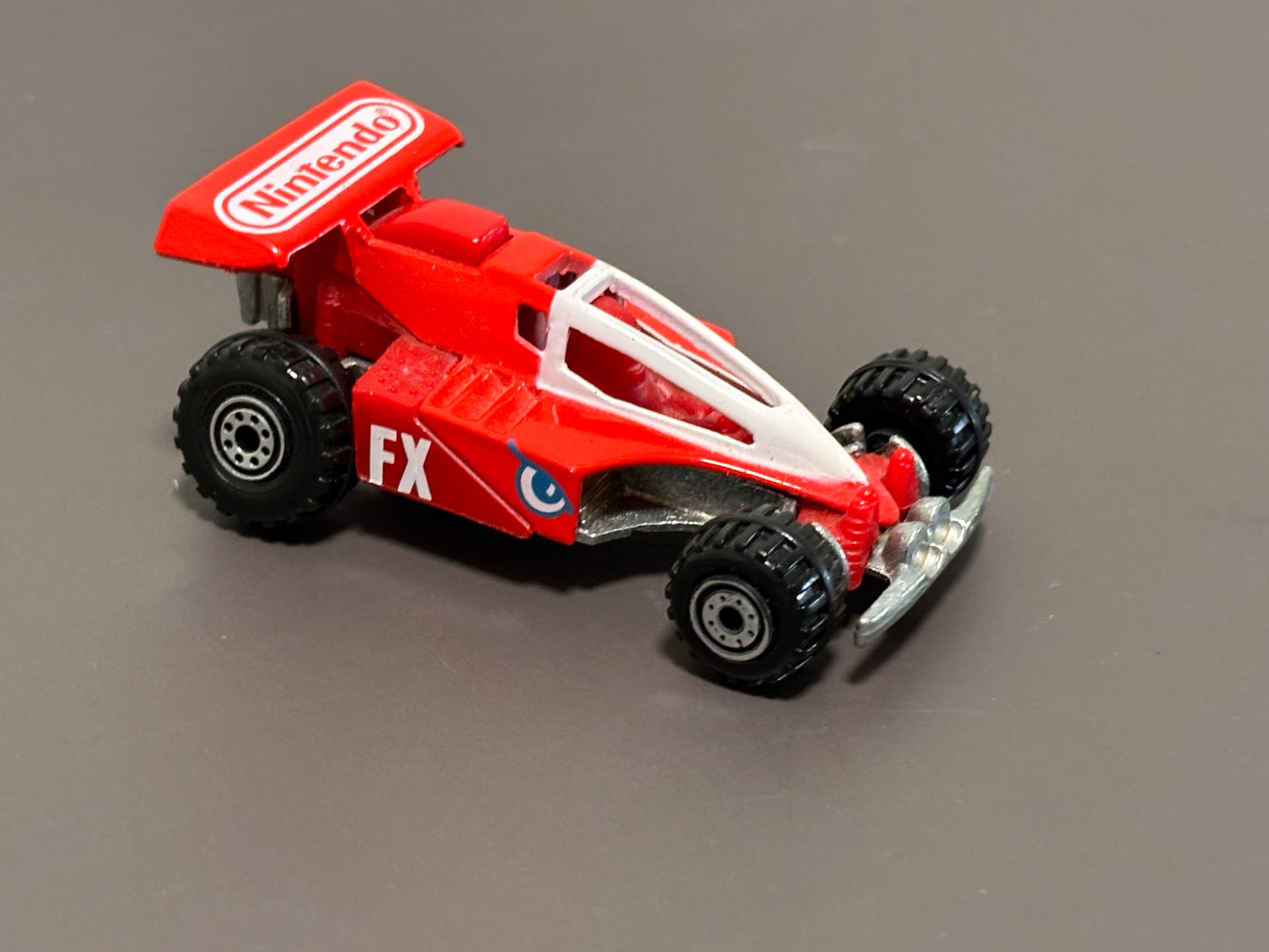 Vintage Nintendo Hot Wheels FX Shock Factor Promo Car 1991 Loose Diecast Red
