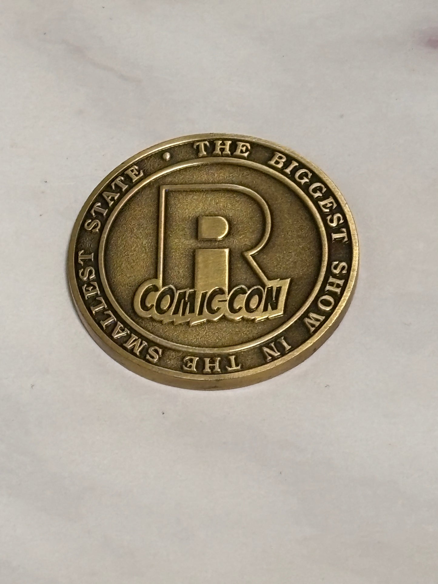 RI VIP 2015 Comic Con Coin “The Biggest Show in The Smallest State” Rhode Island