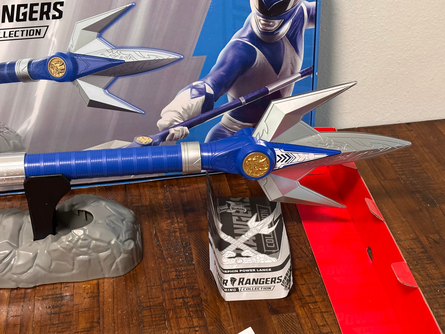 Power Rangers Lightning Collection Blue Ranger Mighty Morphin Power Lance Hasbro 2022