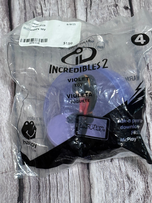 Disney Incredibles 2 #4 Violet McDonalds Happy Meal Toys 2018 New