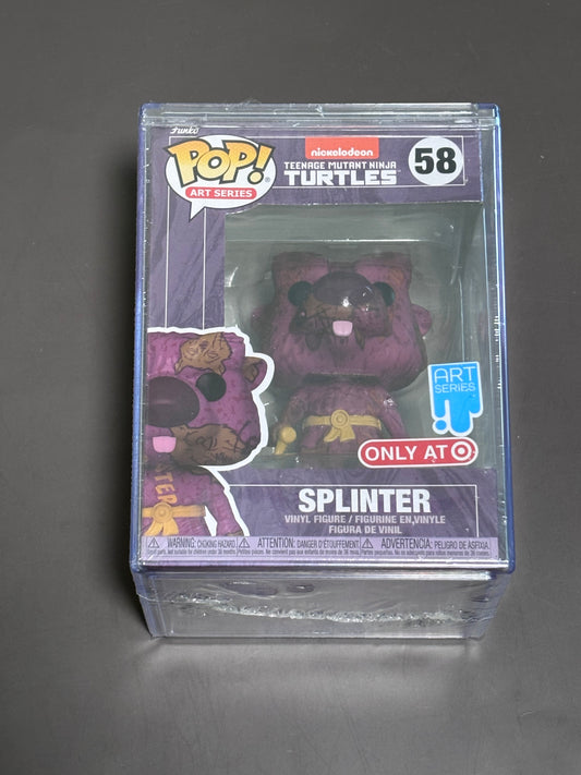 Funko Pop! Art Series Teenage Mutant Ninja Turtles Splinter #58 in Hard Case NEW