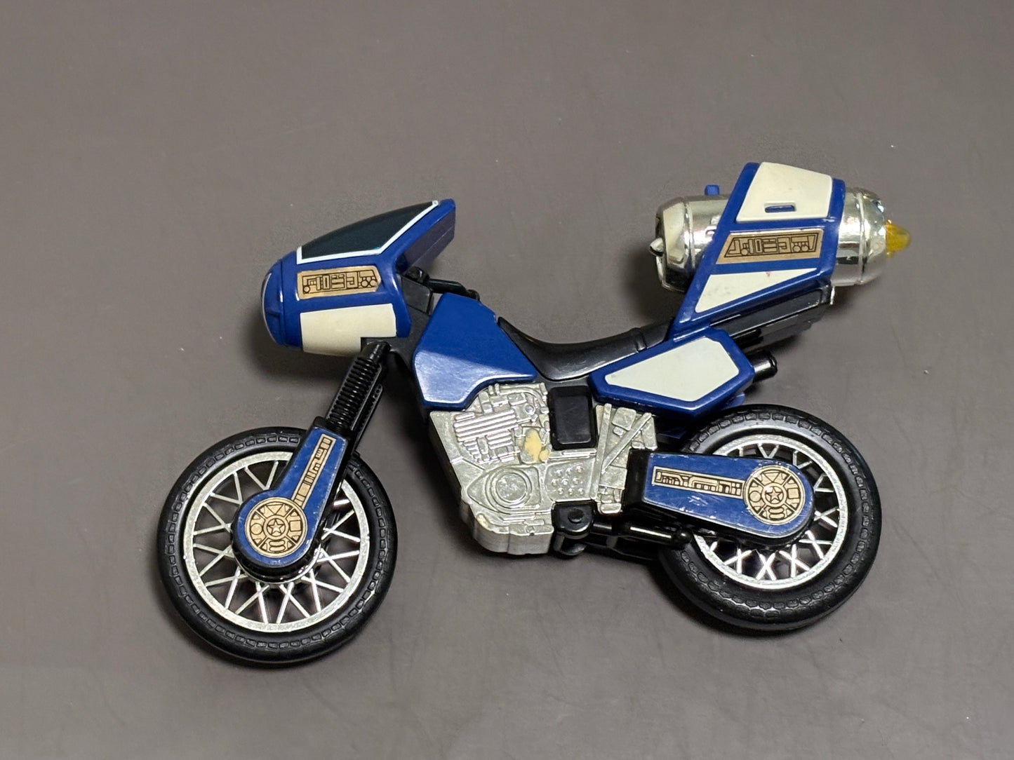 Vintage 1996 Power Rangers Zero Blue Ranger Jet Cycle III Motorcycle Bike Bandai