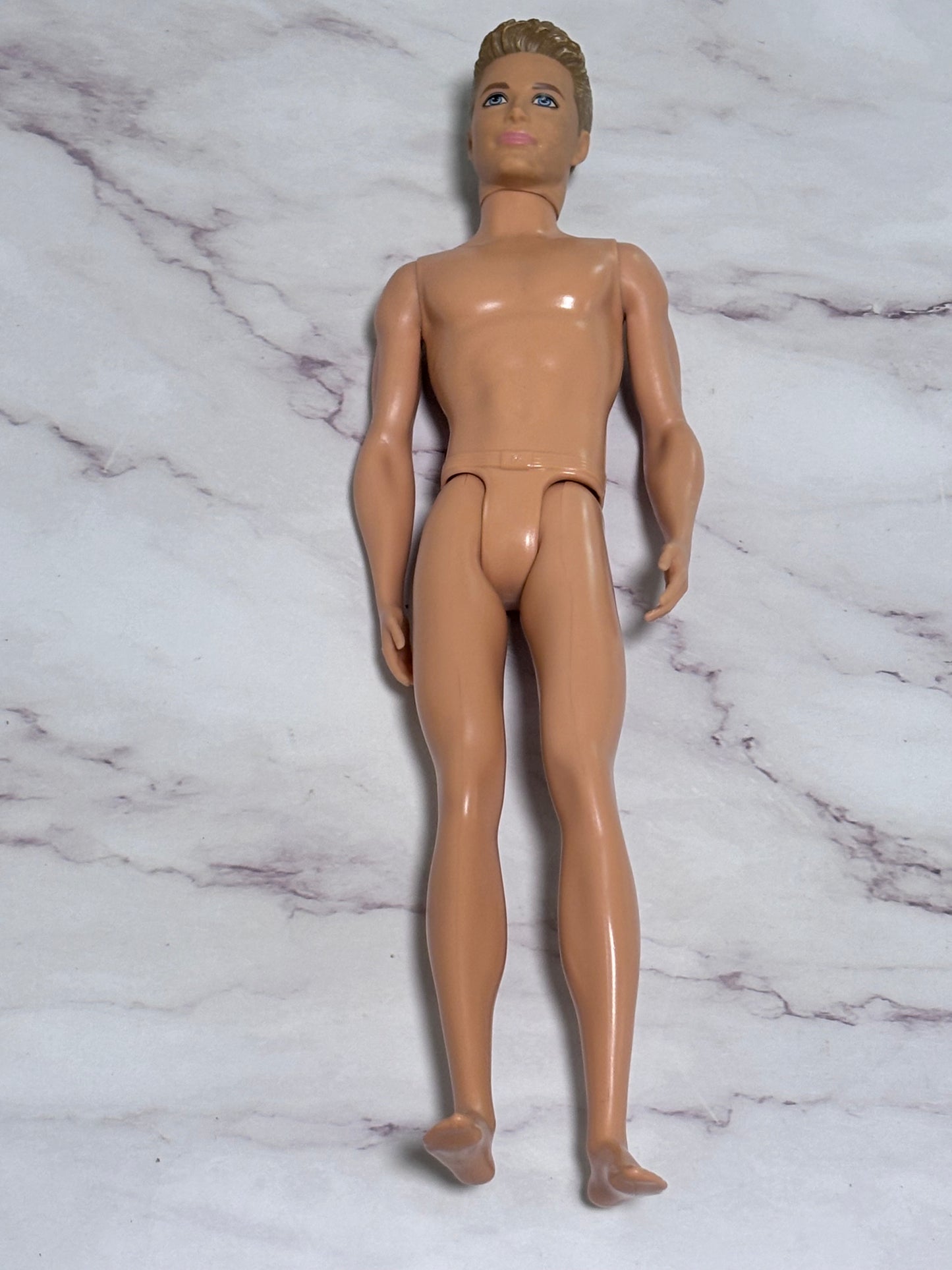 Mattel Barbie Ken Doll 2013 Blonde Molded Hair Blue Eyes No Outfit Fashion Doll