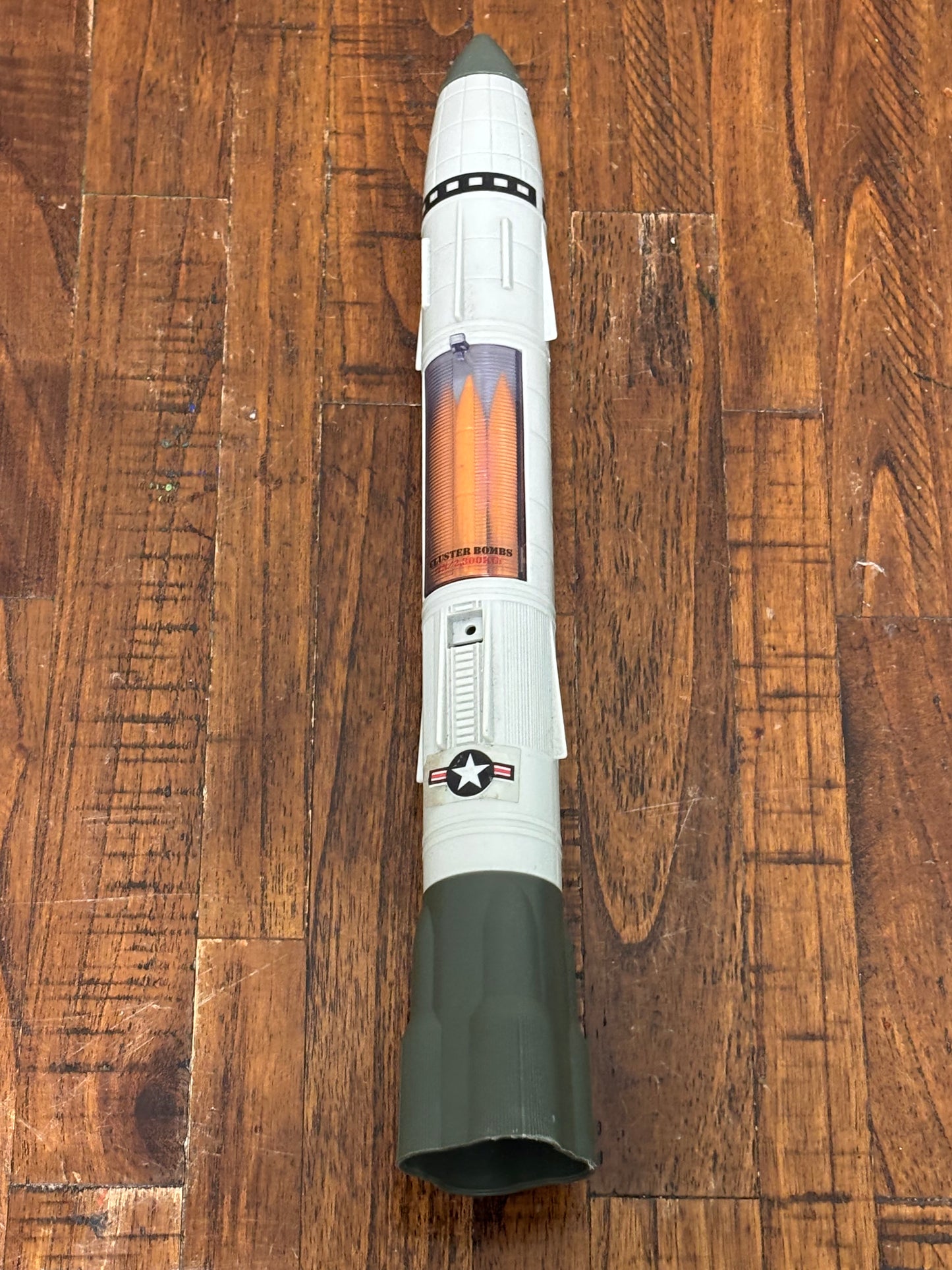 Vintage 1988 GI Joe ARAH Rolling Thunder Parts Rocket w/6 Missiles & 2 Covers