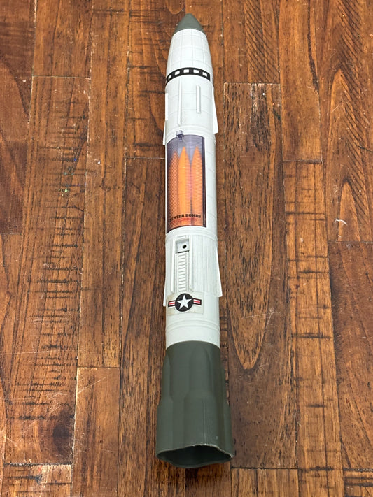 Vintage 1988 GI Joe ARAH Rolling Thunder Parts Rocket w/6 Missiles & 2 Covers