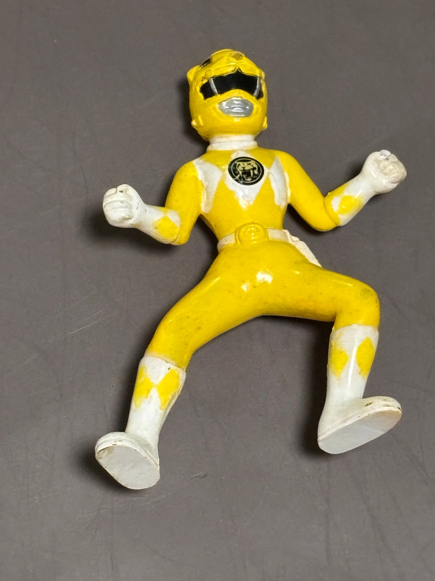 1994 Saban MIghty Morphin Power Rangers Mini 3" Yellow Power Ranger Figure