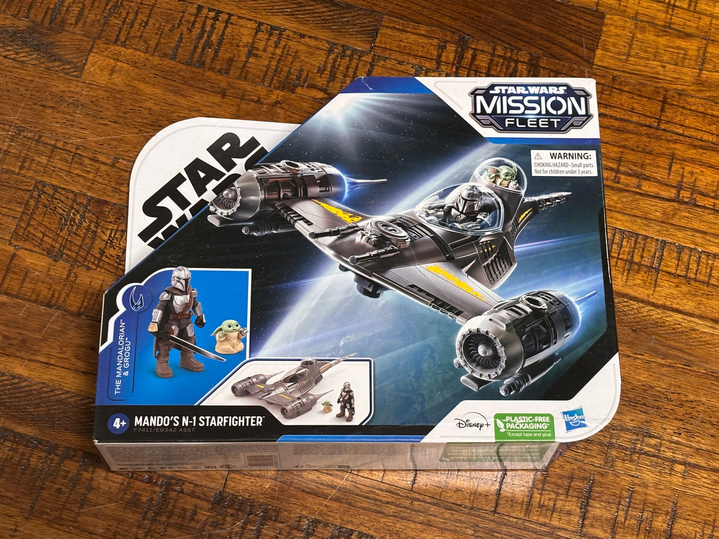 Star Wars Disney Hasbro Mission Fleet Mando's N-1 Starfighter Grogu Mandalorian-FS Action Figure New