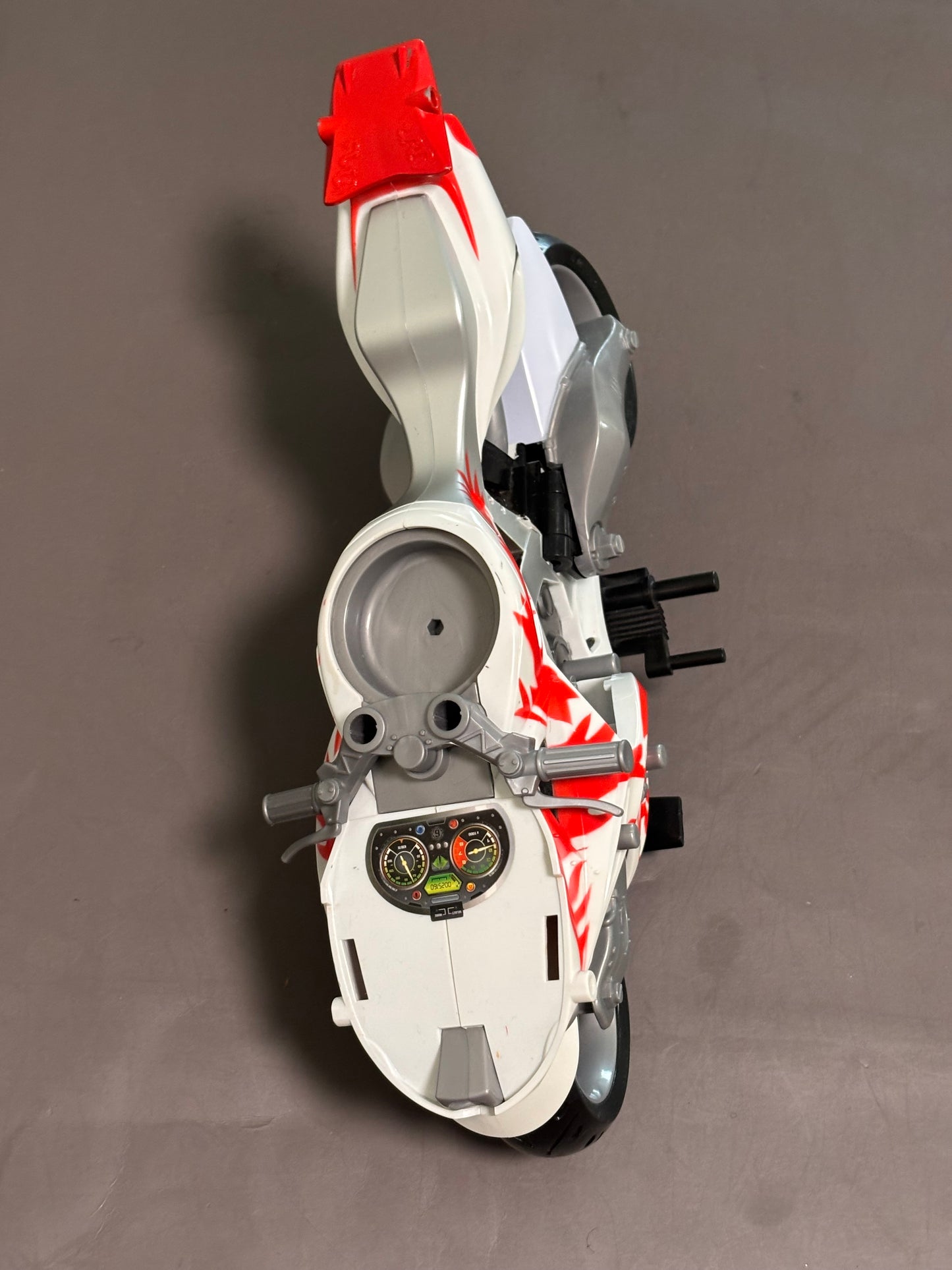 2005 GI JOE Sigma 6 Ninja Hovercycle Motorcycle Hasbro Action Figure Red
