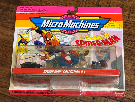 Spider-Man Collection #1 - Micro Machines - Galoob 1993 New Mini Miniature Vehicles