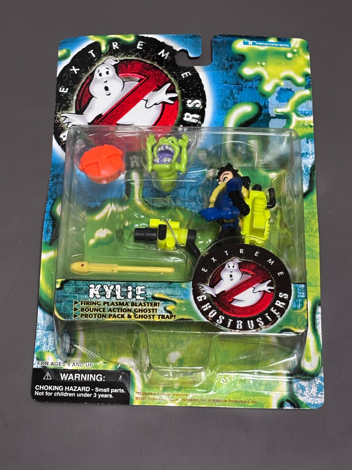 Extreme Ghostbusters Trendmasters 1997 Kylie W/Slimer Action Figure New Sealed