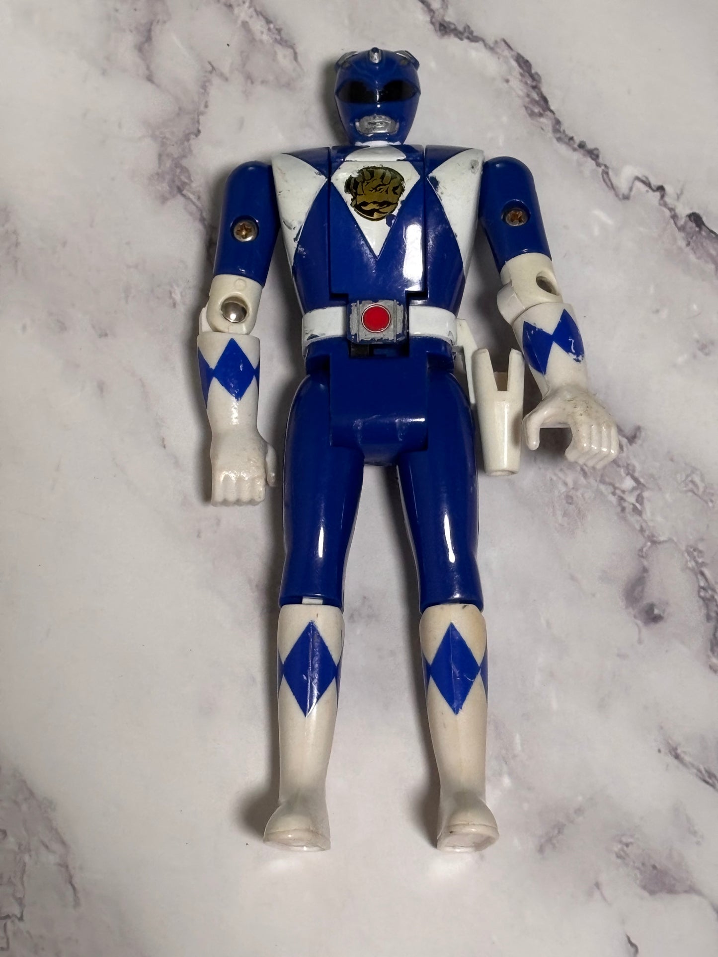 Power Rangers Bandai 1993 5.5" Billy Blue Ranger With Flip Head Mighty Morphin
