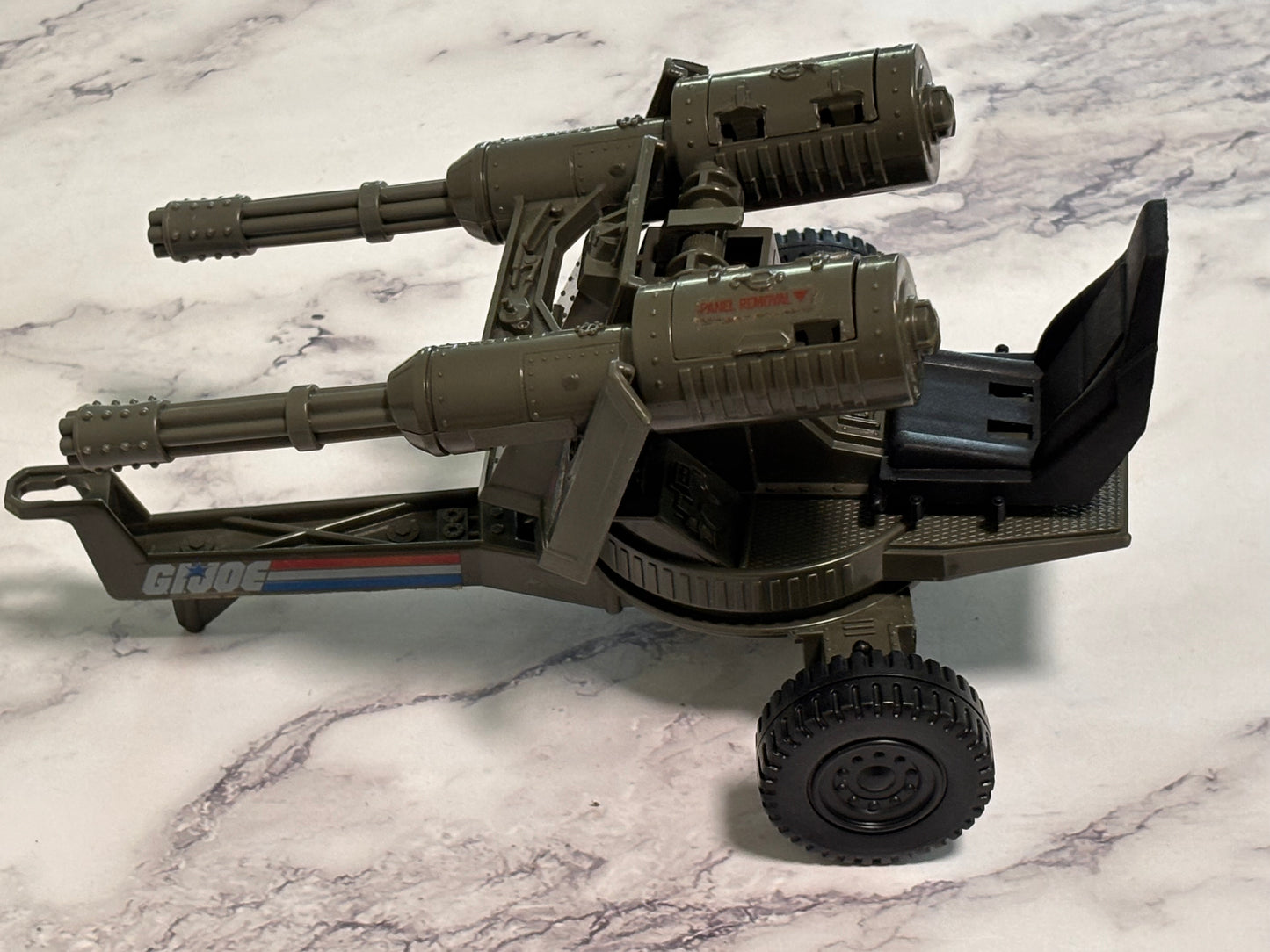 1983 Hasbro G.I. Joe GI ARAH 3.75" Figure Vehicle - Twin Battle Gun Whirlwind
