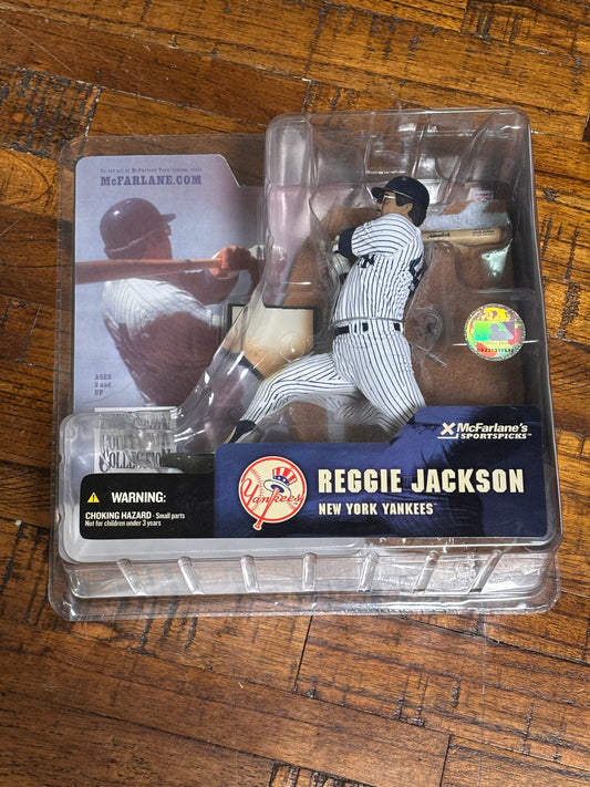 McFarlane MLB Cooperstown Collection Series 1 Baseball Reggie Jackson New York Yankees NYY 2004 Action Figure New