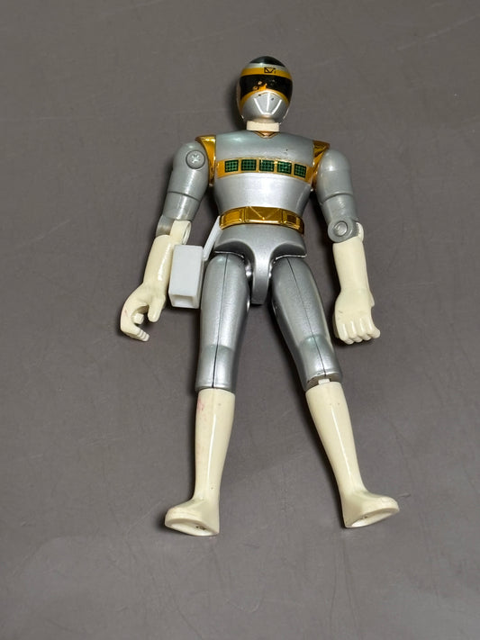 Vintage Power Rangers In Space Galaxy Glider Silver Ranger 1997 5” Action Figure