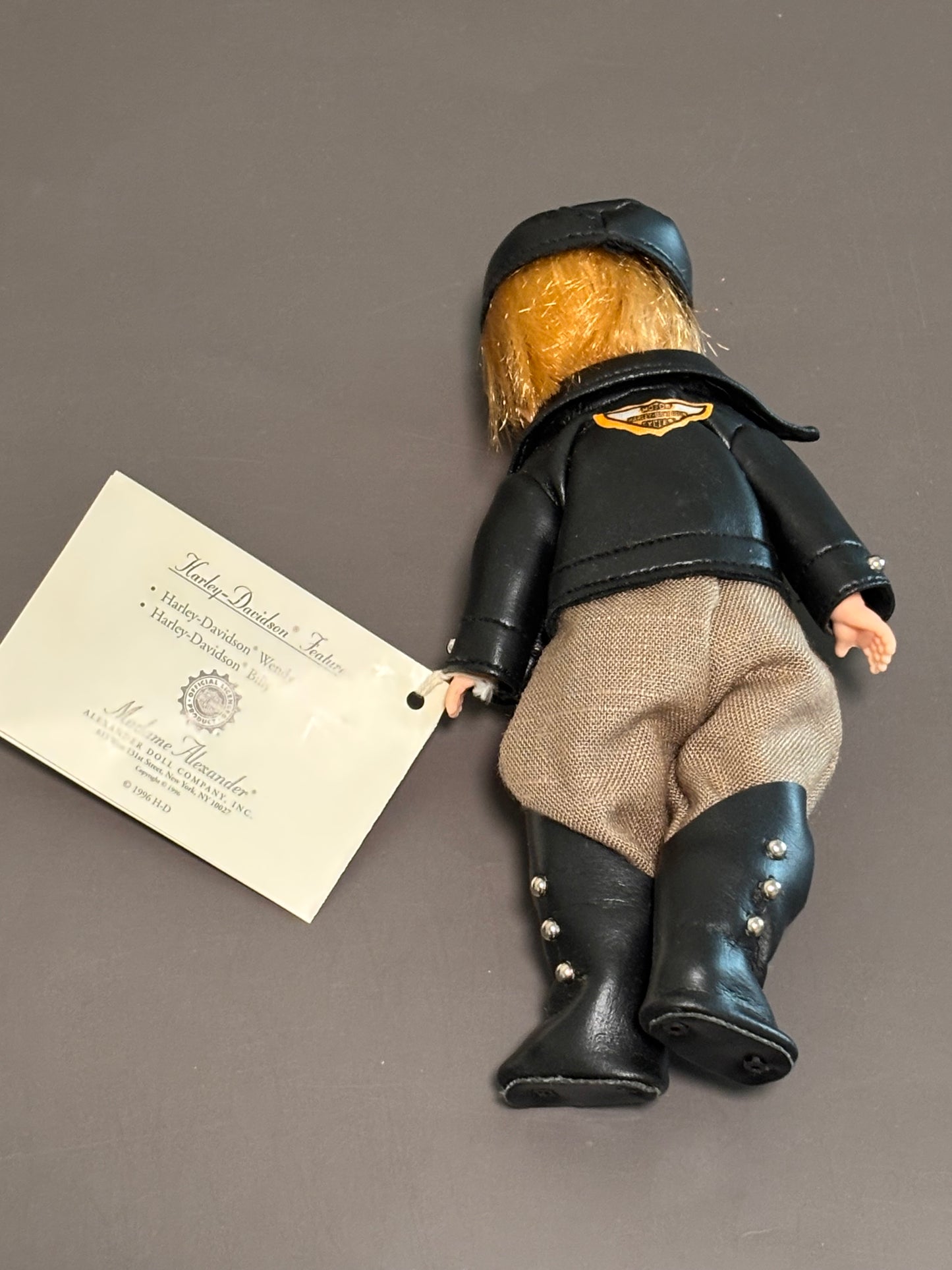 Vintage 1990s Madame Alexander Harley Davidson Billy Doll #17410 Motorcycle Hog