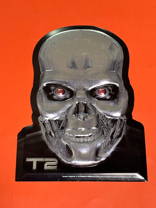 Terminator 2 T2 Judgment Day Metal 3D Tin Deco Sign 7x5” Loot Crate Exclusive 2016