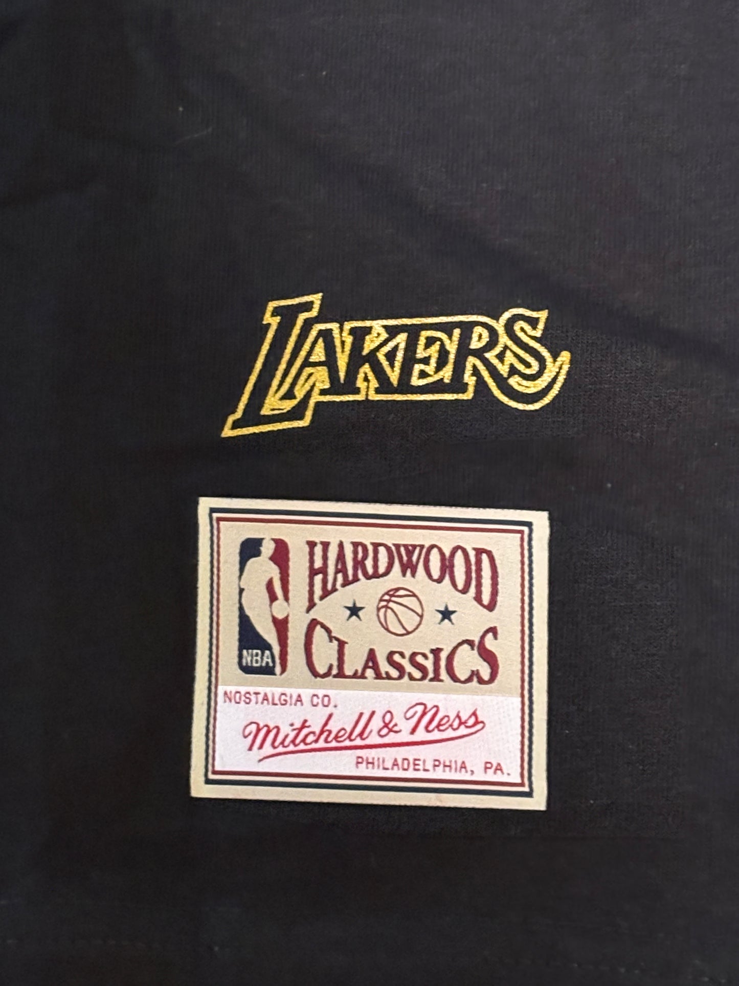 Los Angeles LA Lakers Mitchell & Ness NBA Retro Hardwood Classic HWC Shirt Black Womens Medium M New NWT