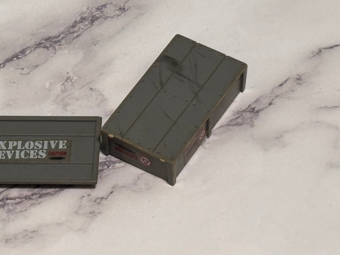 Vintage GI Joe 1984 Missile Defense Unit Missile Crate & Lid Ammo Box ARAH