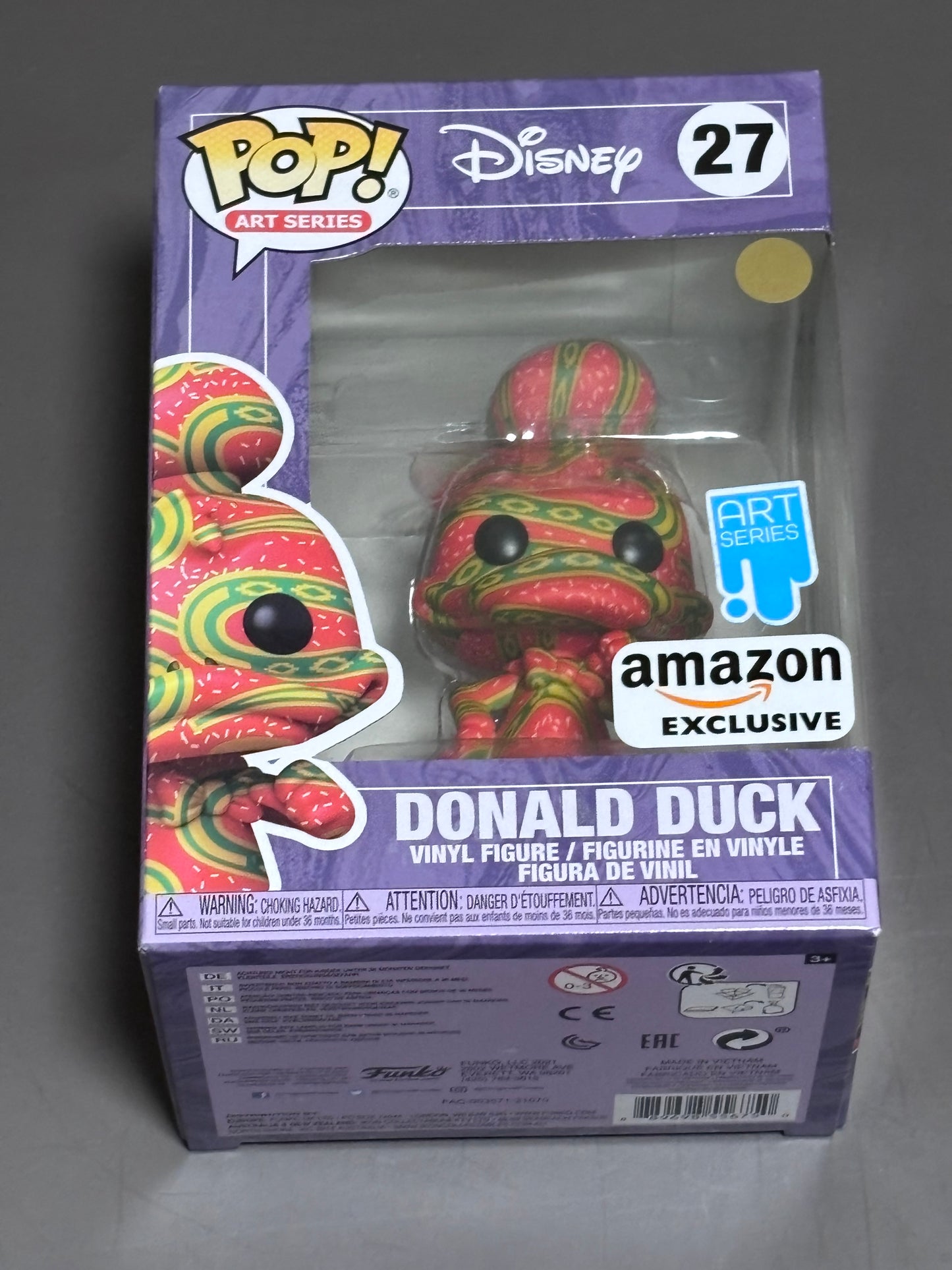 Funko Pop Disney Donald Duck Art Series #27 Amazon Exclusive Vinyl Figure New