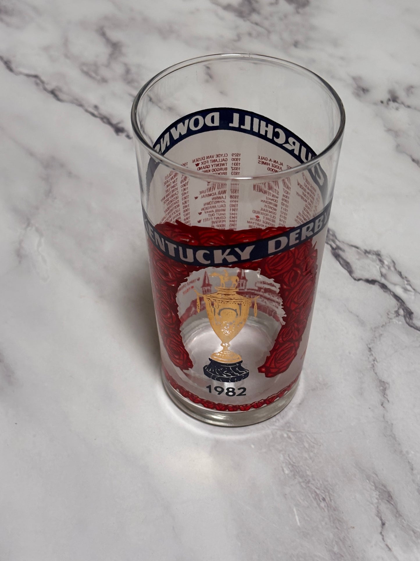 1982 Kentucky Derby Official 108th Churchill Downs Vintage Julep Glass Louisville