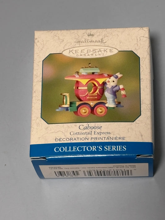 Vintage Hallmark Keepsake Ornament Caboose Cottontail Express 2000 Easter Bunny