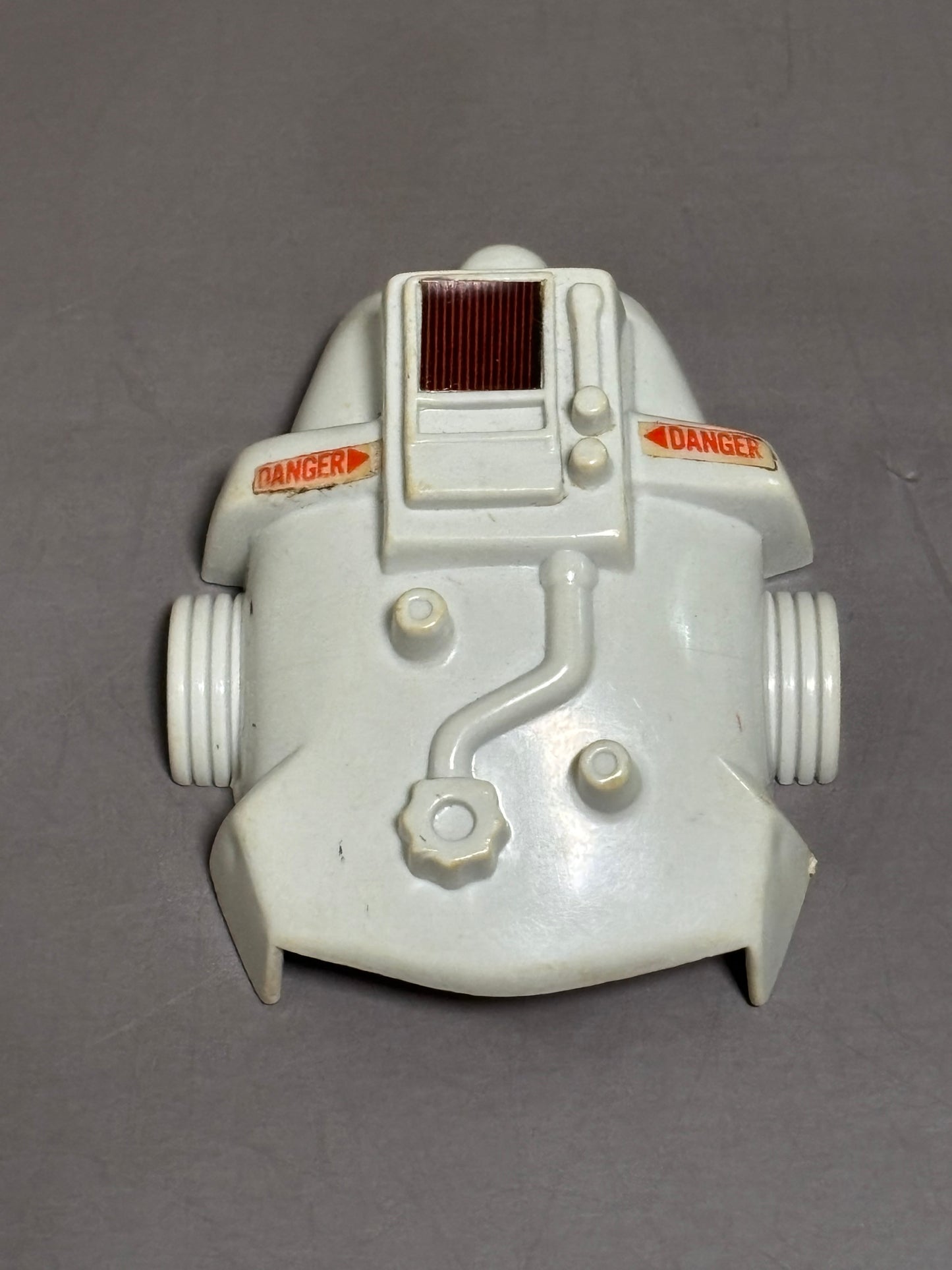 GI Joe Cobra Snake Battle Armor Vintage 1983 Back Plate Gray Accessory Part Only