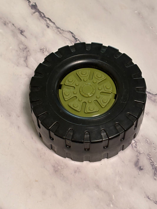 Vintage GI Joe Cobra Military Vehicle Tire Wheel 3-3/8" Rolling Thunder M-5258-4