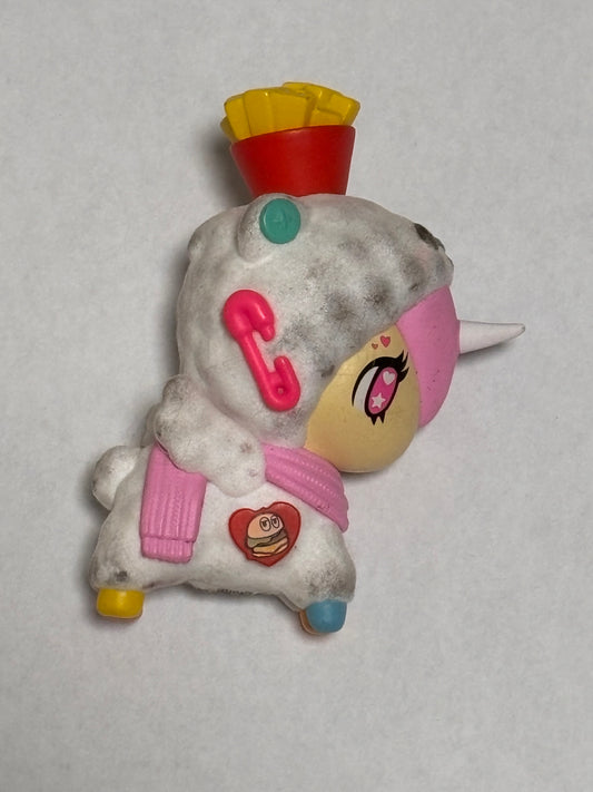 Tokidoki Capsule Cuties Unicorno Unicorn Harajuku Princess Series Fuwa Flocked Miniature Mini Vinyl Figure 3” Anime