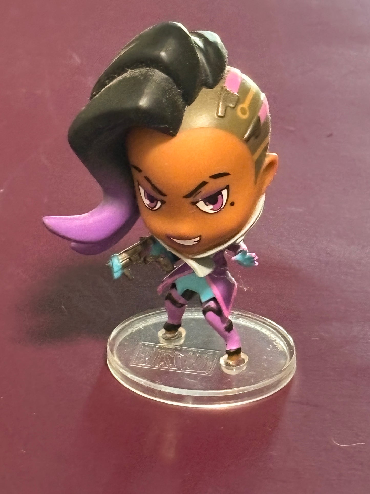 Blizzard Entertainment Sombra Overwatch Character Figure Purple Outfit 2017