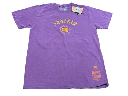 Phoenix Suns Mitchell & Ness NBA Retro Hardwood Classic HWC Golden Hour Glaze Shirt Purple Mens L Large New NWT