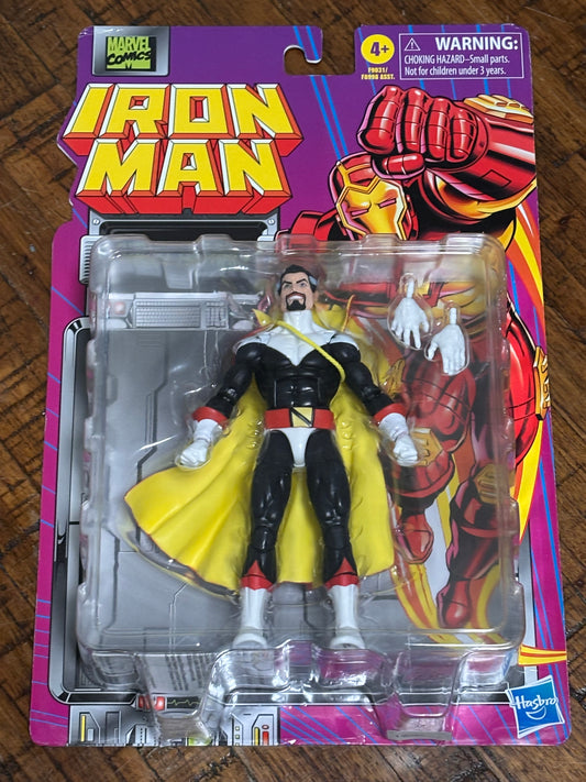 Hasbro Marvel Comics Legends Iron Man Retro Card Count Nefaria 6" Action Figure 2024 New