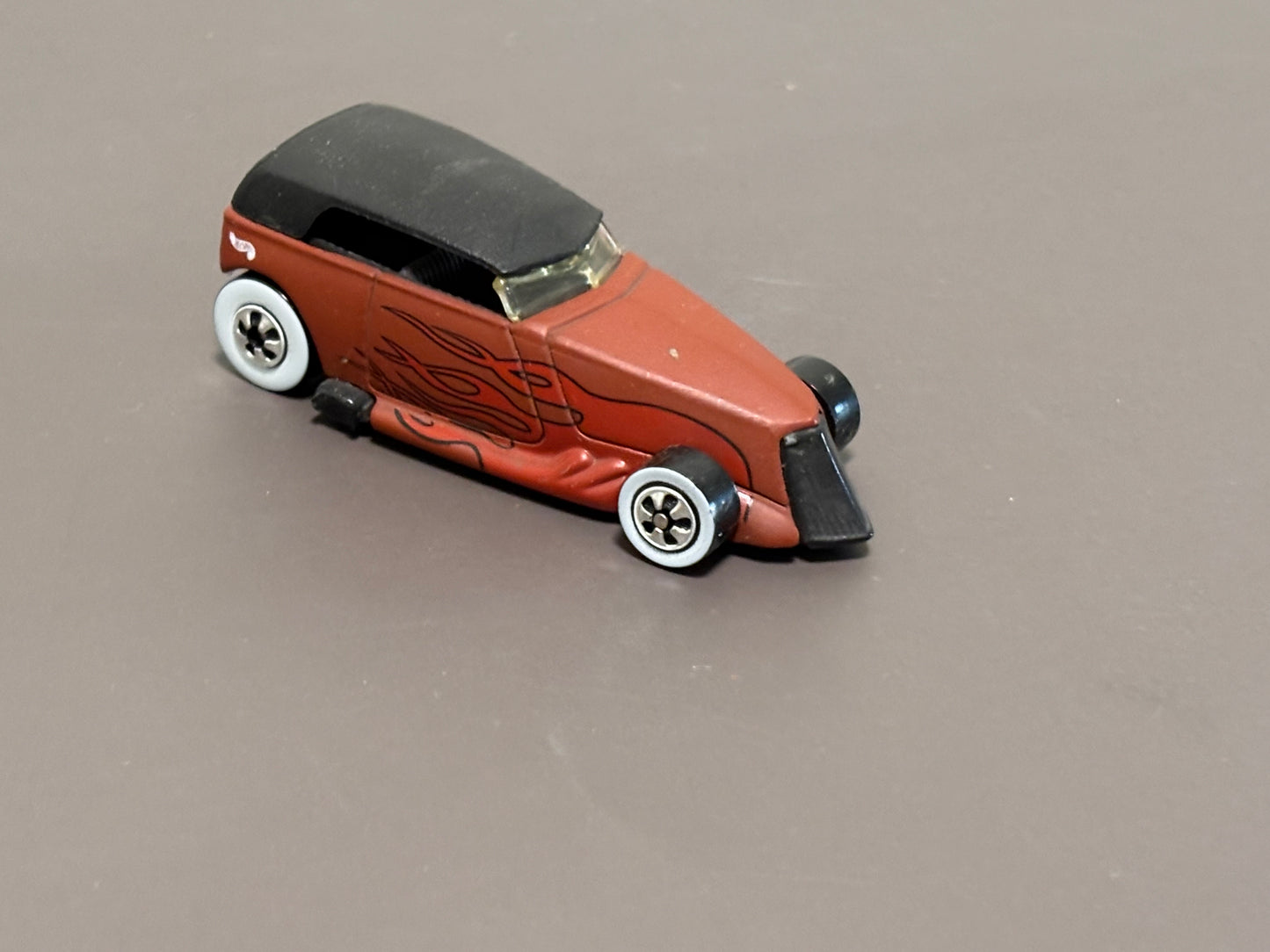 2001 Hot Wheels #059 Rat Rods Series Phaeton Brown White Wall 5 Spoke Tires