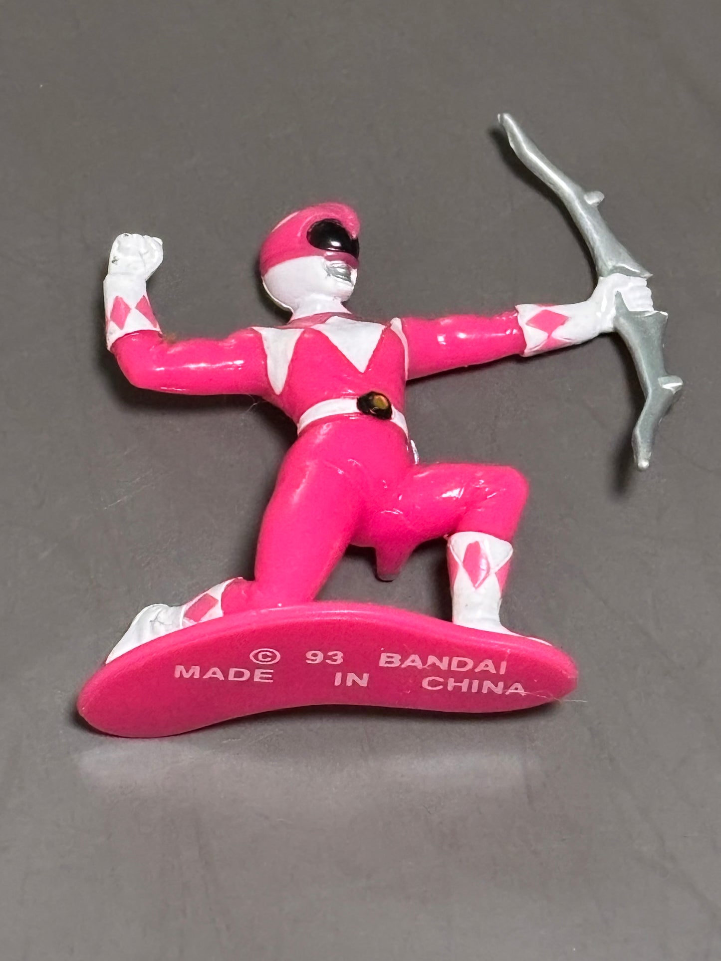 Bandai 1993 Mighty Morphin Power Rangers Pink Ranger Figurine Plastic Vintage