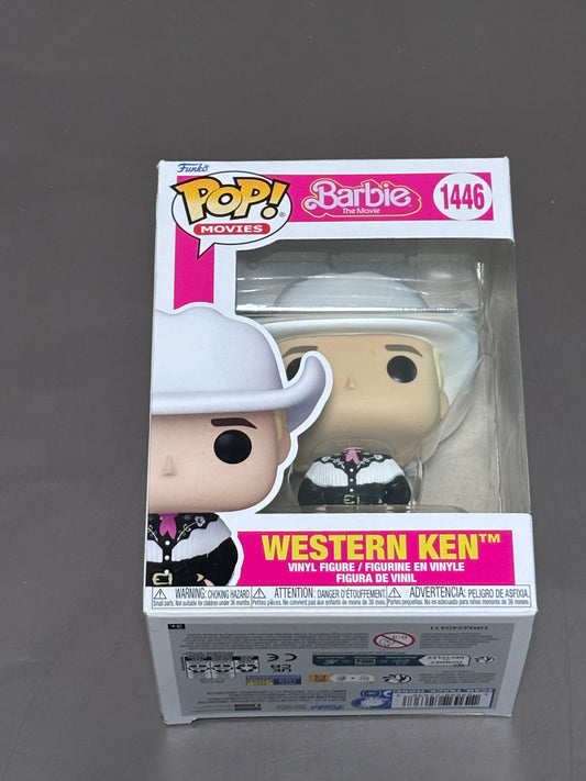 Funko Pop! Barbie The Movie Western Ken Vinyl Figure #1446