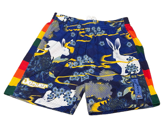 Denver Nuggets Mitchell & Ness Lunar New Year NBA HWC 1991-92 Hardwood Classic Swingman Blue Shorts Men’s L Large NWOT New