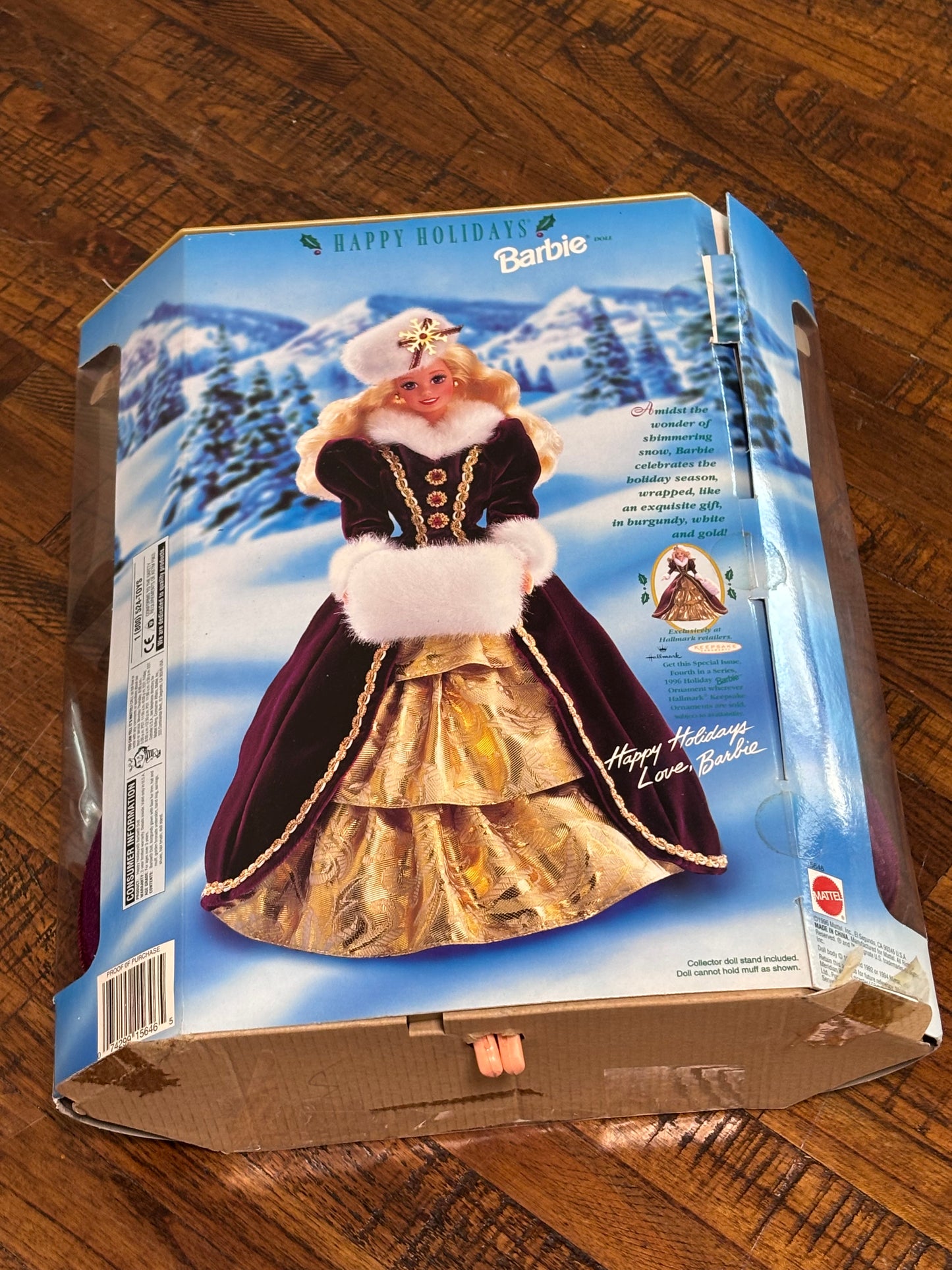 Vintage 1996 Mattel 15646 Barbie Doll Happy Holidays Special Edition New