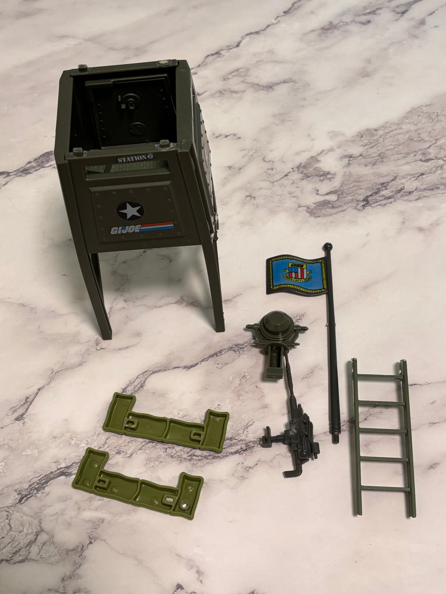 GI Joe Cobra Watch Tower Battle Station Playset 1984 Vintage Complete