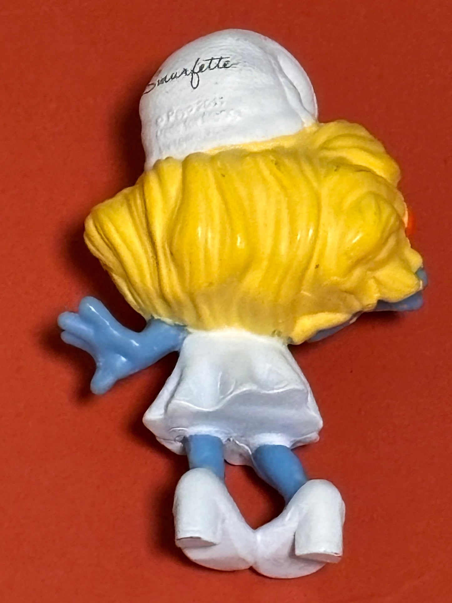 The Smurfs Smurfette W/ Orange Flower  3” Action Figure 2011 PVC Peyo Toy McD’s