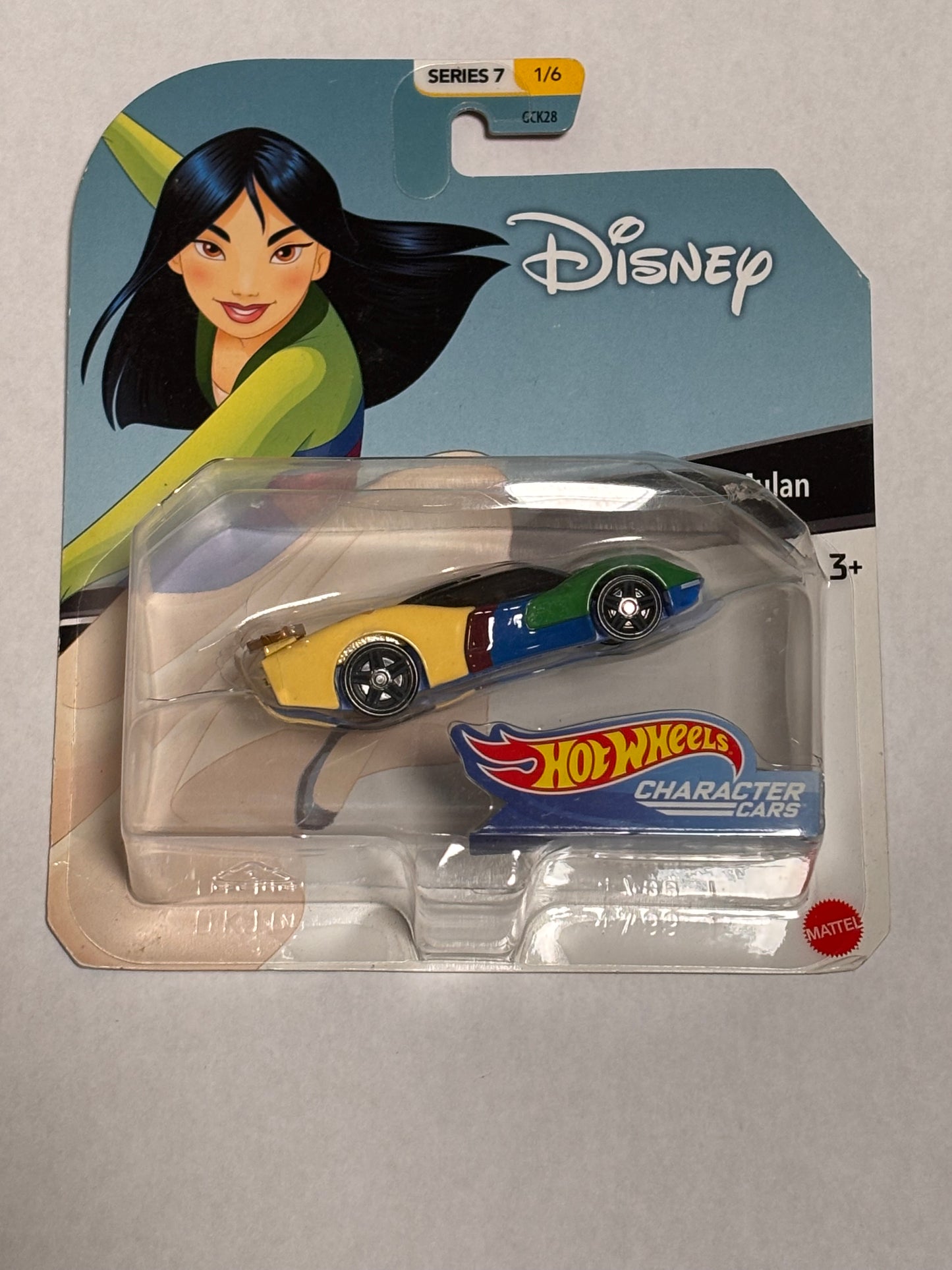 Hot Wheels Mattel Character Die-cast 1/64 Car Disney Pixar 2020 Mulan Series 7 New