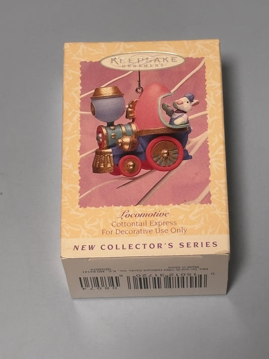 Hallmark Keepsake Ornament Collector's Series Locomotive Cottontail Express 1996