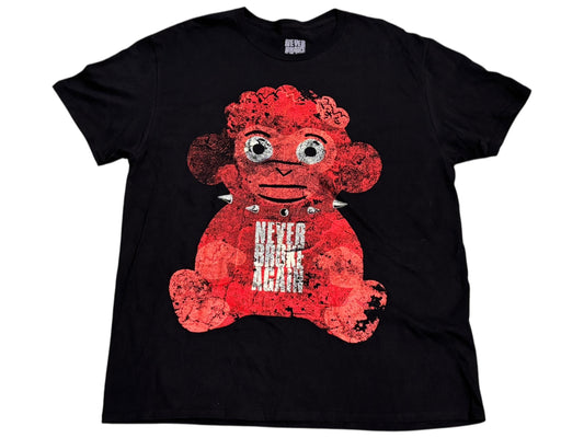 NBA Young Boy Official Never Broke Again Red Inferno Monkey on Black T-Shirt Shirt XL Xtra Large New NWOT